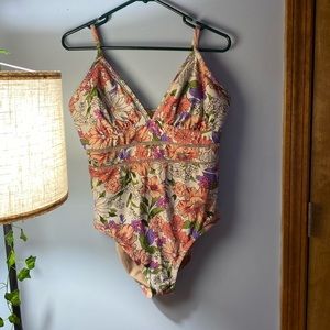Floral bathing suit